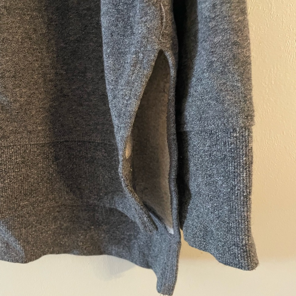 Calvin Klein Gray Pullover Sweatshirt Cowl Neck - Picture 3 of 5